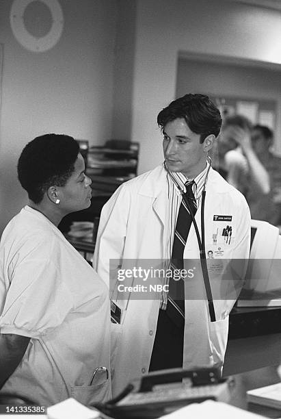 Day One" Episode 2 -- Air Date -- Pictured: Yvette Freeman as Nurse Haleh Adams; Noah Wyle as Doctor John Carter -- Photo by: Paul Drinkwater/NBCU...