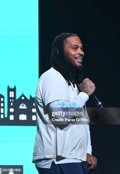 Rapper Waka Flocka Flame performs onstage during 2022 InvestFest at Georgia World Congress Center on August 06, 2022 in Atlanta, Georgia.