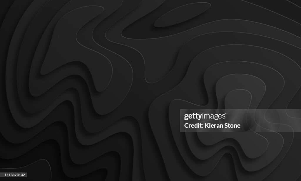 Abstract Charcoal Cut Paper Style Background