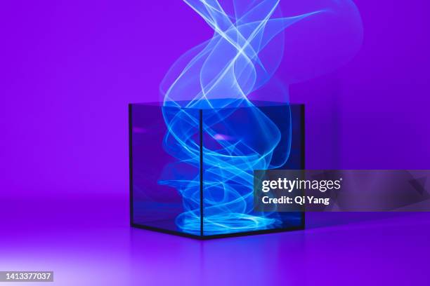 optical fiber in a glass box - the package tour stock pictures, royalty-free photos & images