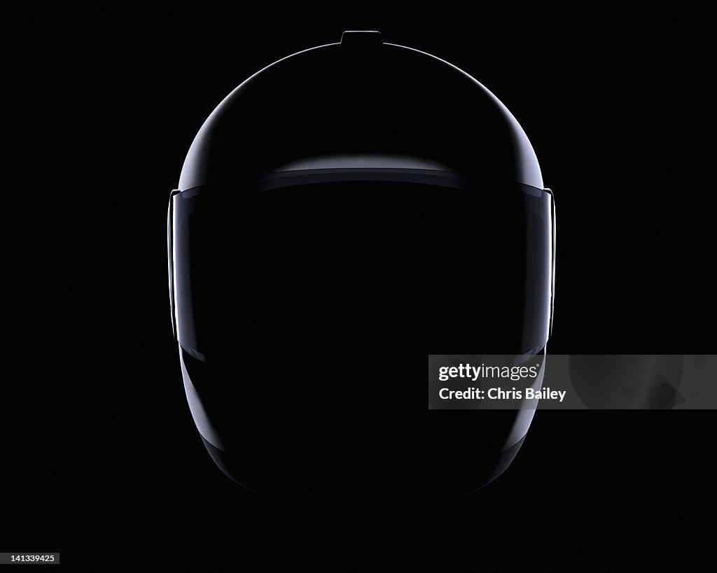 Close up of helmet