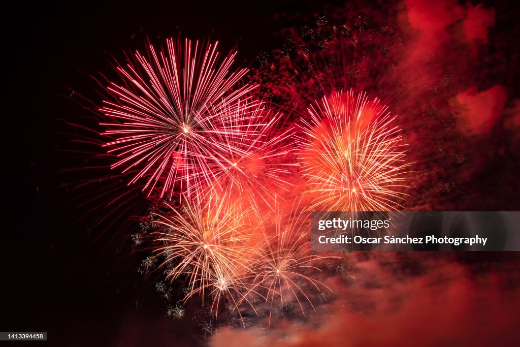 Waterfront fireworks