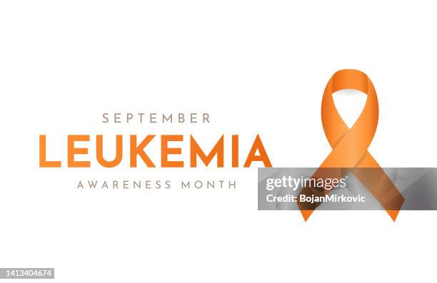 leukemia awareness month card, september. vector - blood cells icon stock illustrations