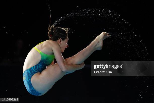 Maddison Keeney of Team Australia competes in the Women's 3m Springboard Preliminary on day ten of the Birmingham 2022 Commonwealth Games at Sandwell...