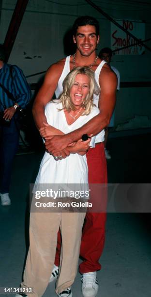 Nicole Eggert and Eric Ettebari at the Starlight Foundation Carnival, Barker Hanger, Santa Monica Airport, Santa Monica.