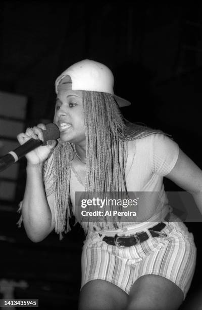 Rapper Yo-Yo performs at The Ritz on June 19, 1992 in New York City.