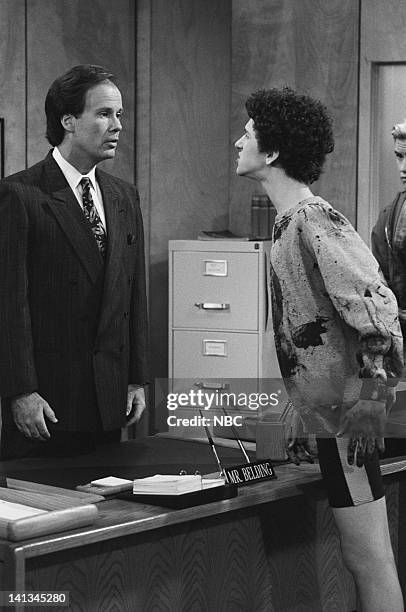 Pipe Dreams" Episode 11 -- Air Date -- Pictured: Dennis Haskins as Mr. Richard Belding, Dustin Diamond as Screech Powers -- Photo by: Joseph Del...