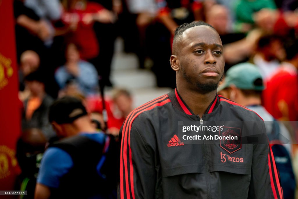 Aaron Wan-Bissaka in United training gear