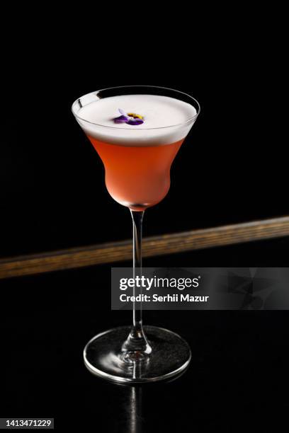 juniper manhattan cocktails - stock photo - tangerine martini stock pictures, royalty-free photos & images