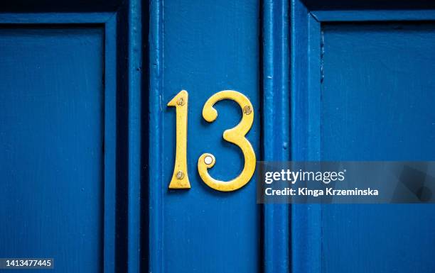 number 13 - sorte imagens e fotografias de stock