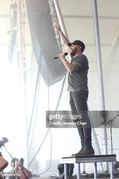 Tyler Rich performs during day 4 of the 2022 Boots And Hearts Music Festival at Burl's Creek Event Grounds on August 07, 2022 in Oro Station, Ontario.