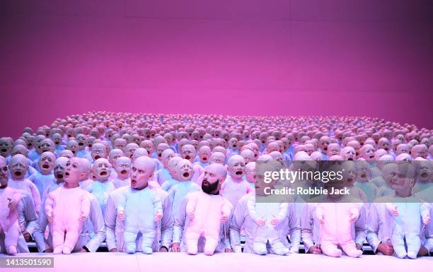 Artists of the company in Glyndebourne's production of Poulenc's Les Mamelles de Tiresias, part of the Poulenc Double Bill at Glyndebourne Opera...