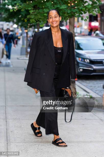 Tracee Ellis Ross is seen in SoHo on August 07, 2022 in New York City.
