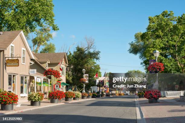 small town in canada - unionville, canada, is kown as the heritage conservation district - social history 個照片及圖片檔
