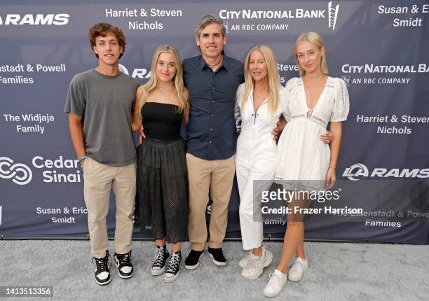 Ryan Zoller, Jade Zoller, Danny Zoller, Amy Zoller and Chloe Zoller attend the Cedars-Sinai Board of Governors 50th Anniversary Celebration at SoFi...