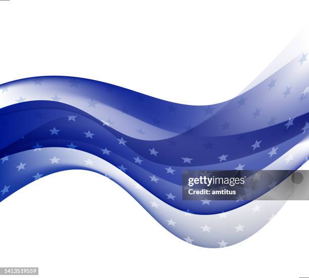 blaue sternflagge - sternenmuster stock-grafiken, -clipart, -cartoons und -symbole