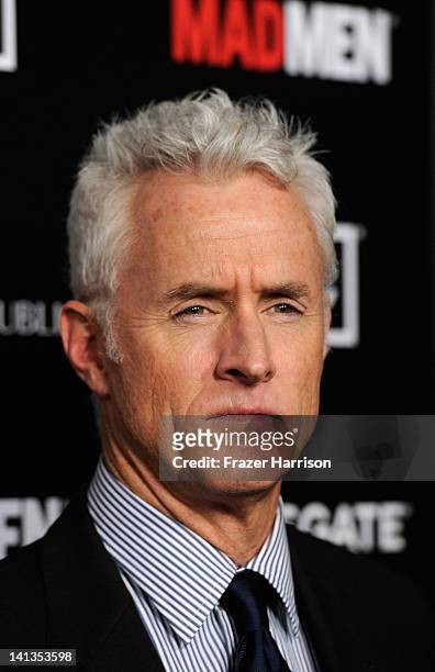 Actor John Slattery arrives at the Premiere of AMC's "Mad Men" Season 5 at ArcLight Cinemas on March 14, 2012 in Hollywood, California.
