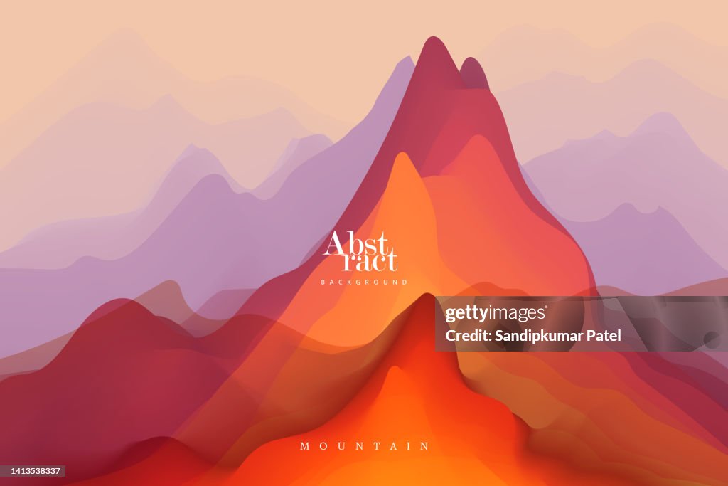 Abstract background with dynamic effect. Trendy gradients.