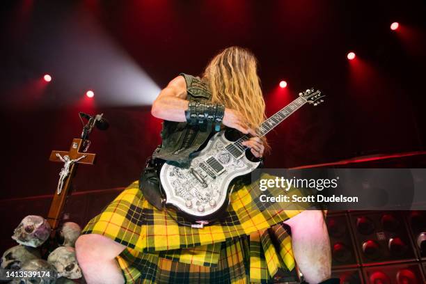 Guitarist Zakk Wylde of Black Label Society performs onstage at Hollywood Palladium on July 29, 2022 in Los Angeles, California.