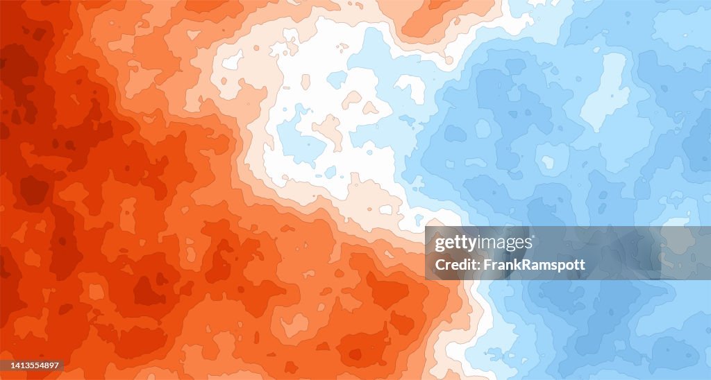 Generic Heat Cold Temperature Map 253