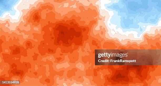 generic heat cold temperature map 146 - extreme weather map stock illustrations