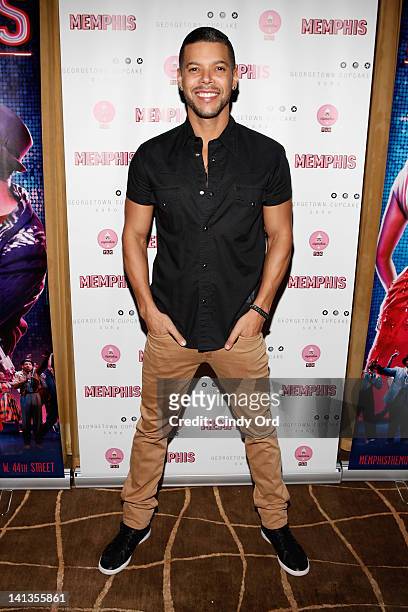 Actor Wilson Cruz attends the "Memphis" celebration of 1000 Broadway performances at 48 Lounge on March 14, 2012 in New York City.