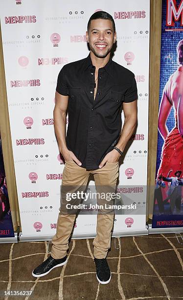 Wilson Cruz attends the "Memphis" celebration of 1000 Broadway performances at 48 Lounge on March 14, 2012 in New York City.