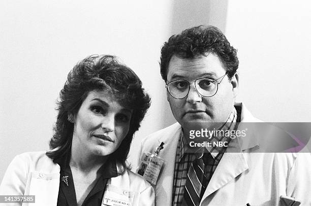 My Aim is True" Episode 6 -- Pictured: Sagan Lewis as Doctor Jacqueline Wade, Stephen Furst as Doctor Elliot Axelrod -- Photo by: Jack Hamilton/NBCU...