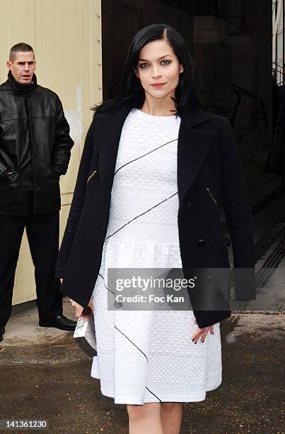 Leigh Lezark attends the Chanel Arrivals - Paris Fashion Week Womenswear Fall/Winter 2012 at the Grand Palais on March 6, 2012 in Paris, France.