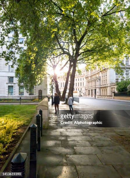 russell square at sunset - bloomsbury london stock pictures, royalty-free photos & images