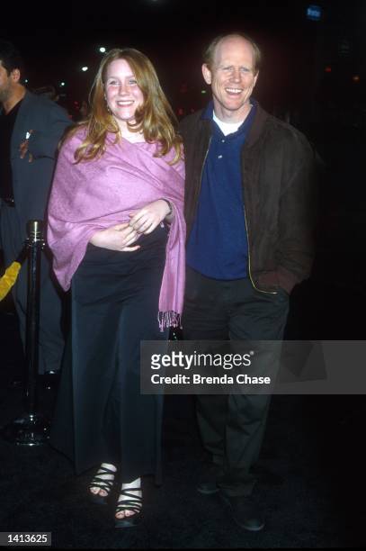 Westwood, CA. Ron Howard with his wife attending the Los Angeles Premiere of the new movie "The Road to el Dorado". Photo by Brenda Chase Online USA...