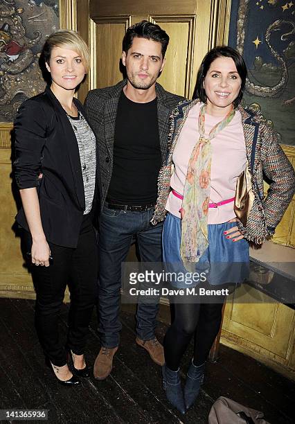 Holly Davidson, Sonny Santino and Sadie Frost attend a private screening of Dexter Fletcher's directorial debut 'Wild Bill' hosted by chef Jamie...
