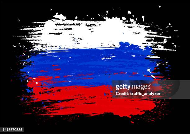 grungy background - russia - black dye stock illustrations