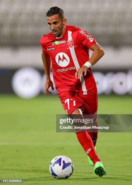 Marco D'Alessandro of AC Monza during the Coppa Italia Round of 32 match between AC Monza and Frosinone Calcio at Stadio Brianteo on August 07, 2022...