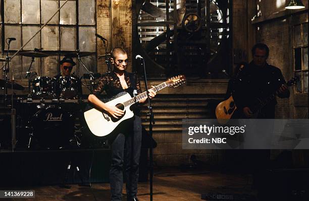 Episode 1 -- Pictured: Musical guest Sinead O'Connor performs on September 29, 1990 -- Photo by: Alan Singer/NBCU Photo Bank