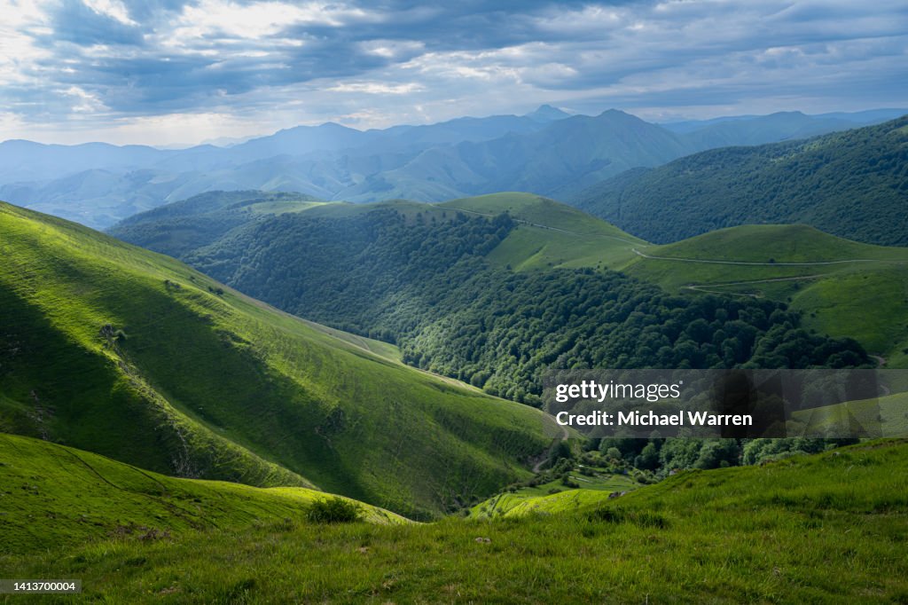 Sunbeam in Pyrenees Mountains