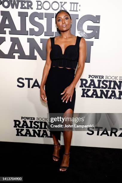 Patina Miller attends the Starz's "Power Book III: Raising Kanan" Season 2 New York Premiere at Bowery Hotel Terrace on August 08, 2022 in New York...