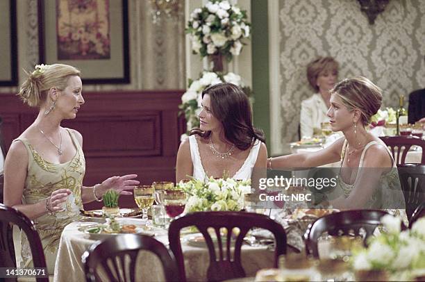 The One After "I Do" -- Episode 1 -- Aired -- Pictured: Lisa Kudrow as Phoebe Buffay, Courteney Cox as Monica Geller-Bing, Jennifer Aniston as Rachel...