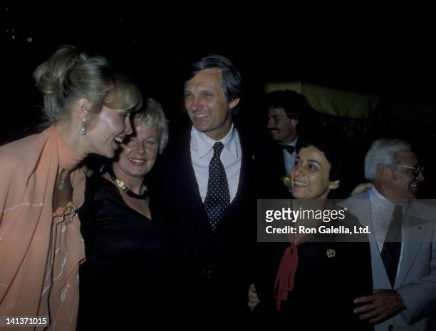 Alan Alda and wife Arlene Weiss attend 19th Birthday Party for Elizabeth Alda on August 15, 1979 at the Promenade Cafe in New York City.