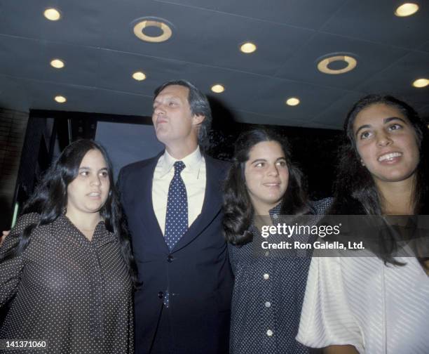 Alan Alda, wife Arlene Weiss and daughters Elizabeth Alda, Eve Alda and Beatrice Alda attend 19th Birthday Party for Elizabeth Alda on August 15,...