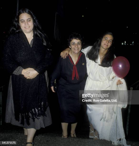 Alan Alda, wife Arlene Weiss and daughters Elizabeth Alda, Eve Alda and Beatrice Alda attend 19th Birthday Party for Elizabeth Alda on August 15,...