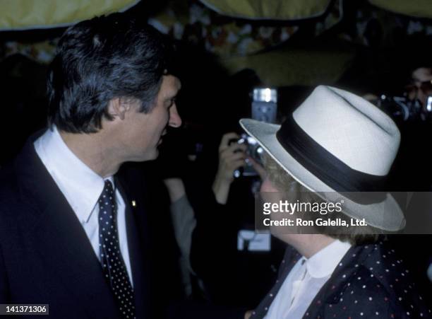 Alan Alda and Bella Abzug attend 19th Birthday Party for Elizabeth Alda on August 15, 1979 at the Promenade Cafe in New York City.