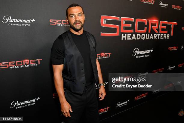 Actor Jesse Williams attends the Paramount+ 'Secret Headquarters' premiere at Signature Theater on August 08, 2022 in New York City.