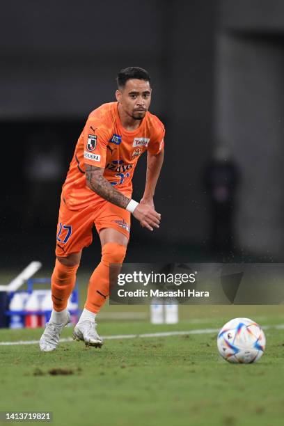 Yago Pikachu of Shimizu S-Pulse in action during the J.LEAGUE Meiji Yasuda J1 24th Sec. Match between F.C.Tokyo and Shimizu S-Pulse at Ajinomoto...