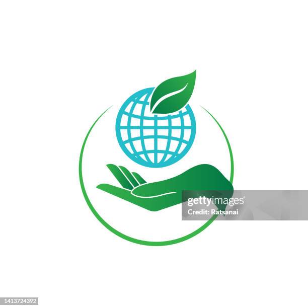 save the world - save planet stock illustrations