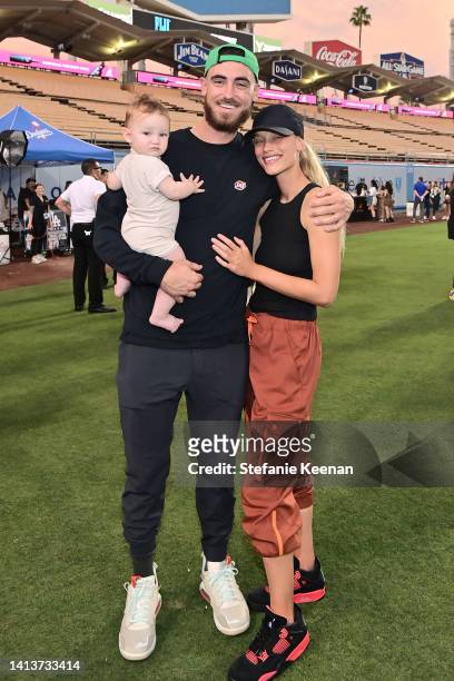 Cody Bellinger and Chase Carter attend Ping Pong 4 Purpose at Dodger Stadium presented by Skechers and UCLA Health on August 08, 2022 in Los Angeles,...