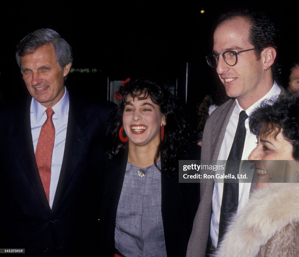 Alan Alda, daughter Eve Alda and wife Arlene Weiss attend the