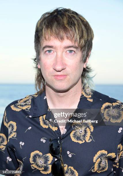 Musician Tom Higgenson attends the private unveiling of the Meyers Manx electric automobile at Little Beach House Malibu on August 08, 2022 in...