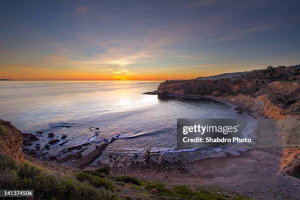 rancho palos verdes  beach - rancho palos verdes stockfoto's en -beelden