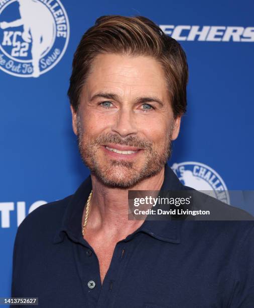 Rob Lowe attends Clayton Kershaw's 8th Annual Ping Pong 4 Purpose at Dodger Stadium on August 08, 2022 in Los Angeles, California.